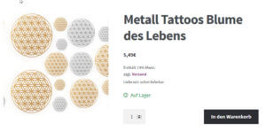 Tattoo Blume des Lebens